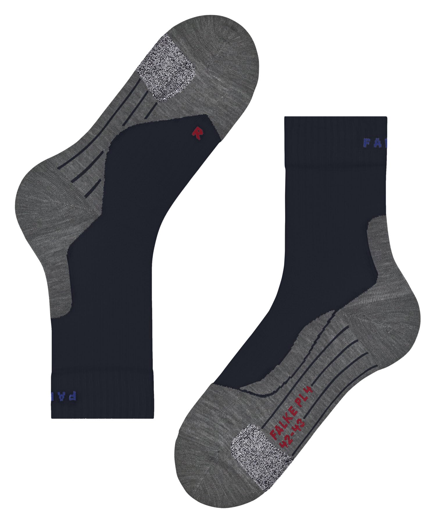 falke-pl4-padelsocken-herren-baumwolle-blau-space-blue image 4