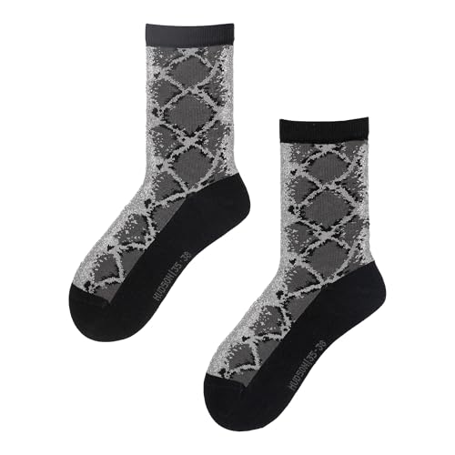 hudson-snake-fashion-damen-socken-schwarz-schlangenmuster image 8
