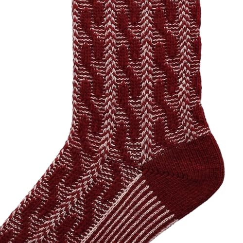 hudson-cozy-cable-damensocken-rumba-red-39-42-zopf image 6