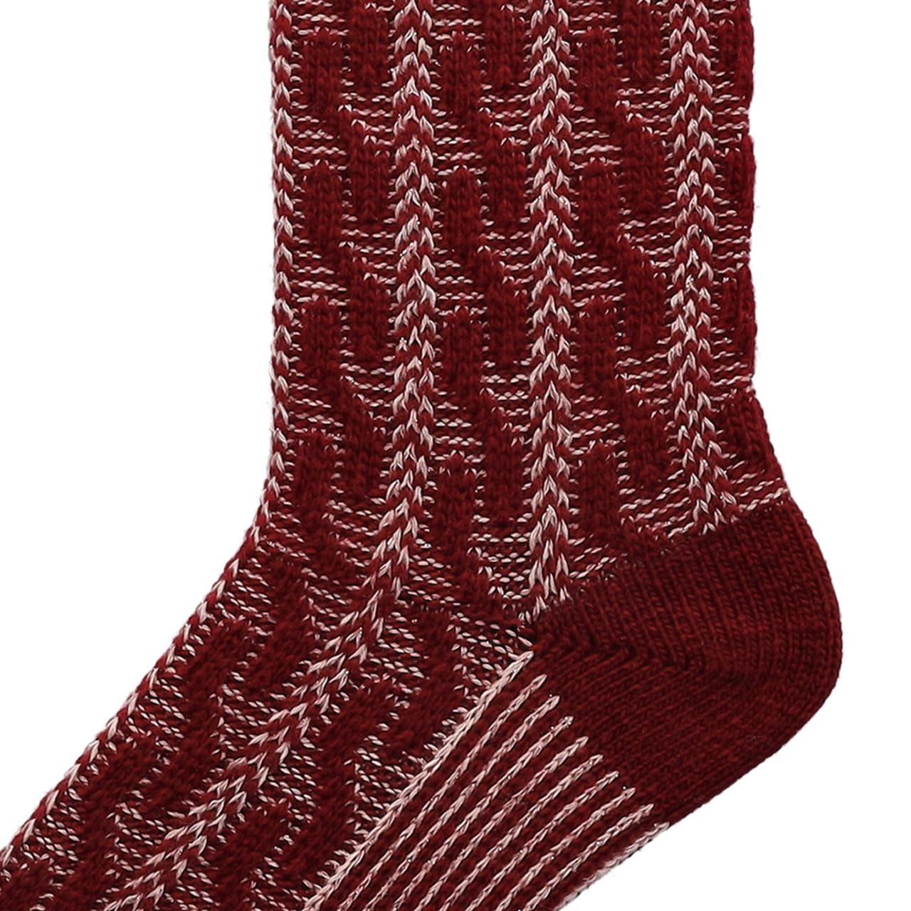 hudson-cozy-cable-damensocken-rumba-red-39-42-zopf image 2