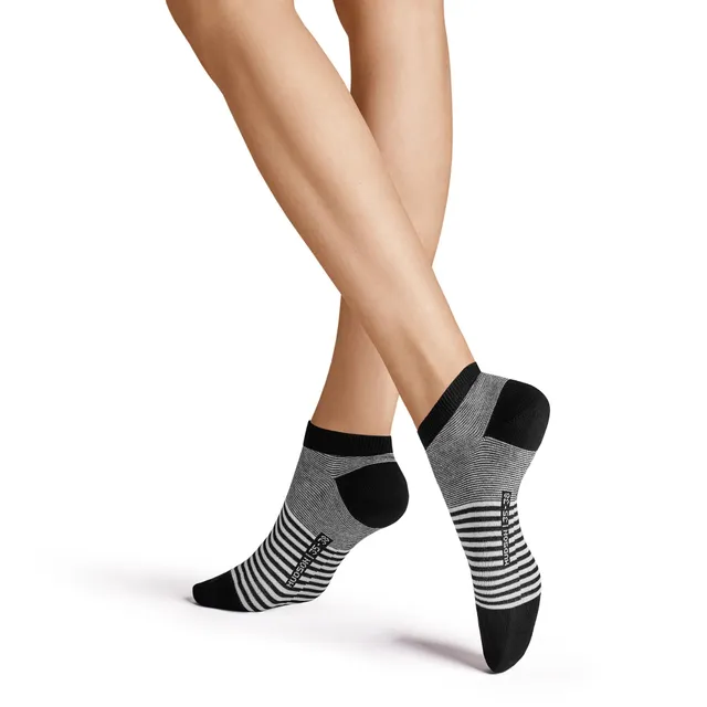 hudson-sporty-stripe-sneaker-socken-black-39-42-streifen image 1