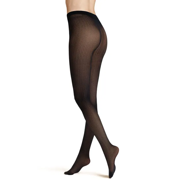 hudson-playful-rhombe-strumpfhose-40-den-schwarz-36-38 image 1