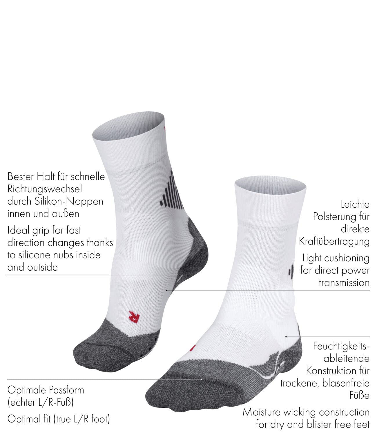 falke-4-grip-sportsocken-rot-44-45-mit-silikonnoppen image 4