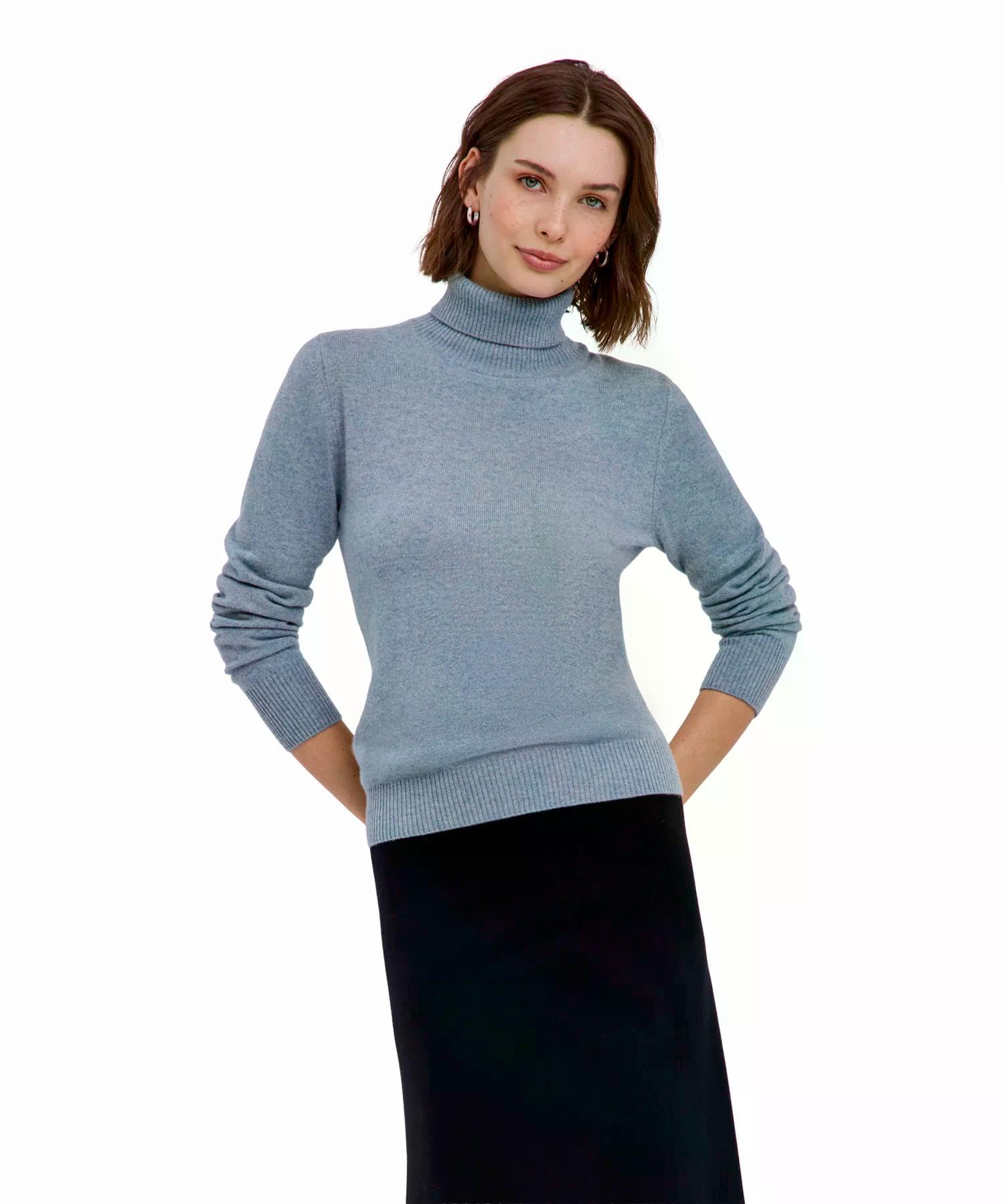 falke-luxury-classic-rollkragenpullover-kaschmir-blau-m image 8