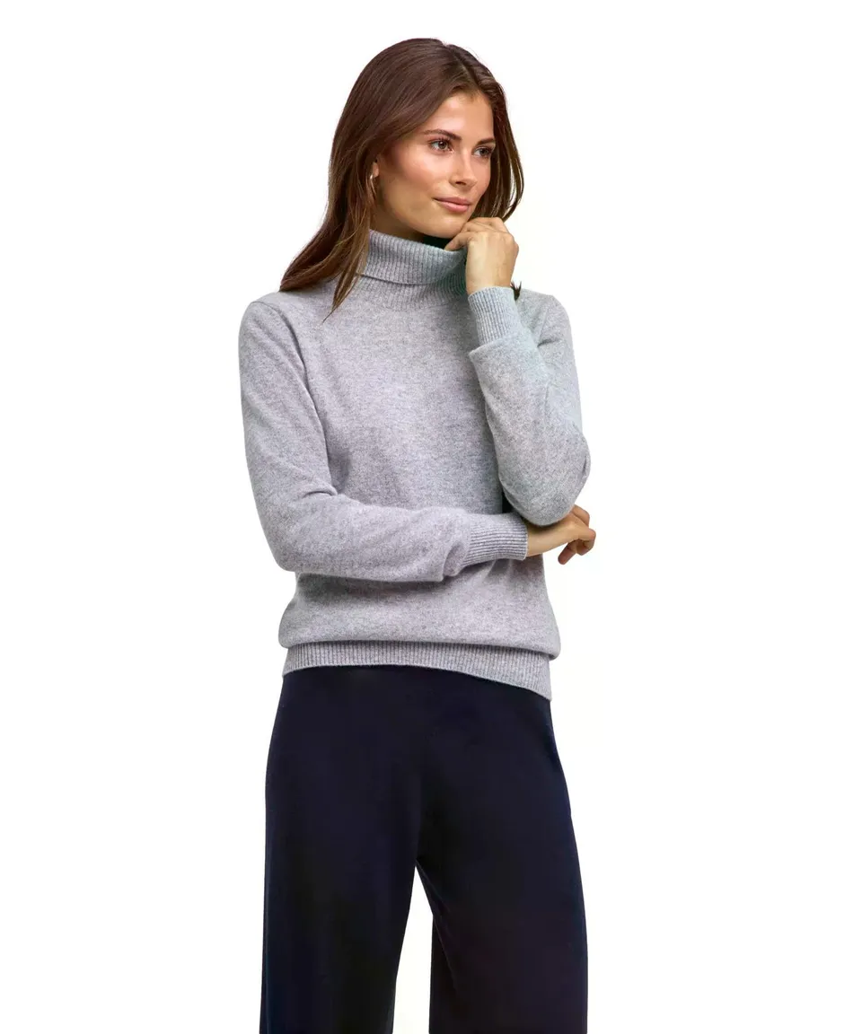 falke-luxury-classic-rollkragenpullover-kaschmir-blau-m image 1