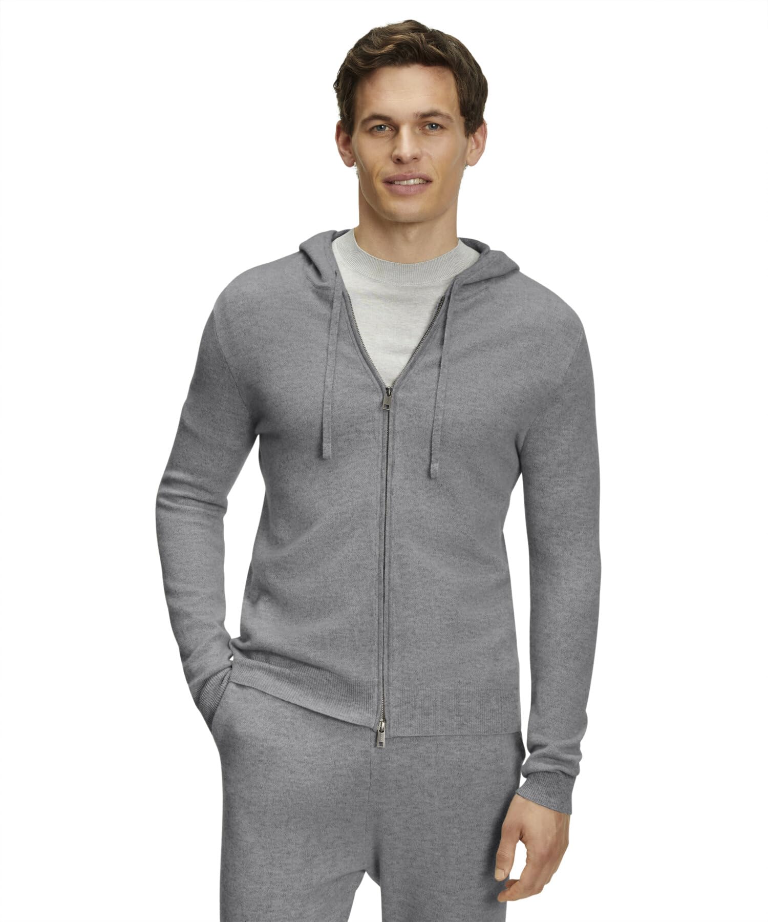 falke-luxury-hooded-zip-jacke-herren-schwarz-l-kaschmir image 1