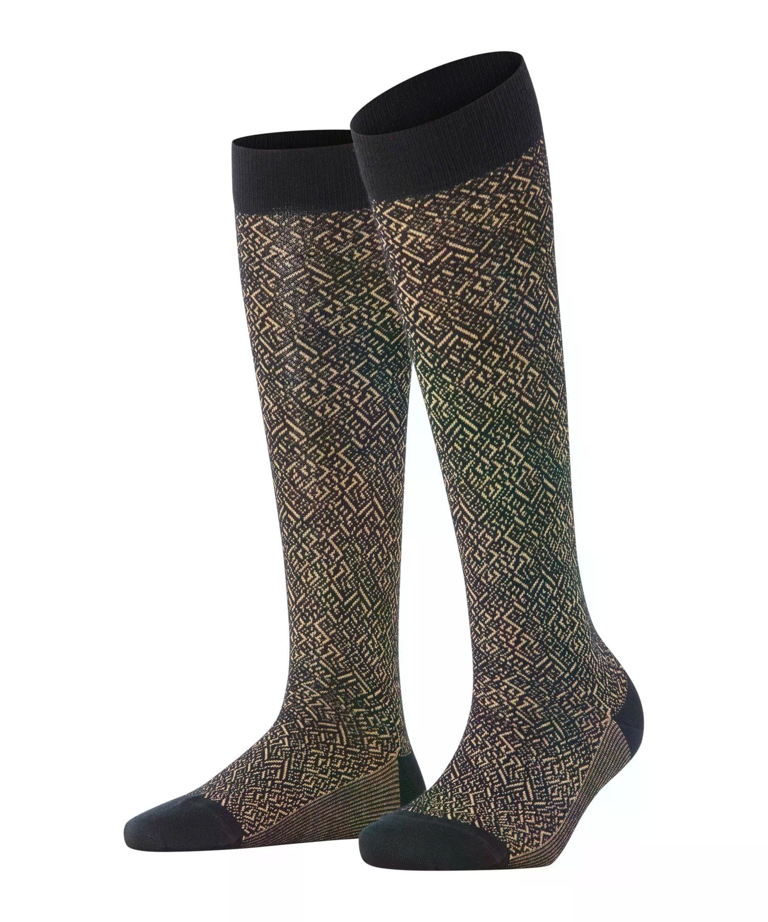 falke-snow-glitter-kniestr-mpfe-schwarz-35-38-merinowolle image 1