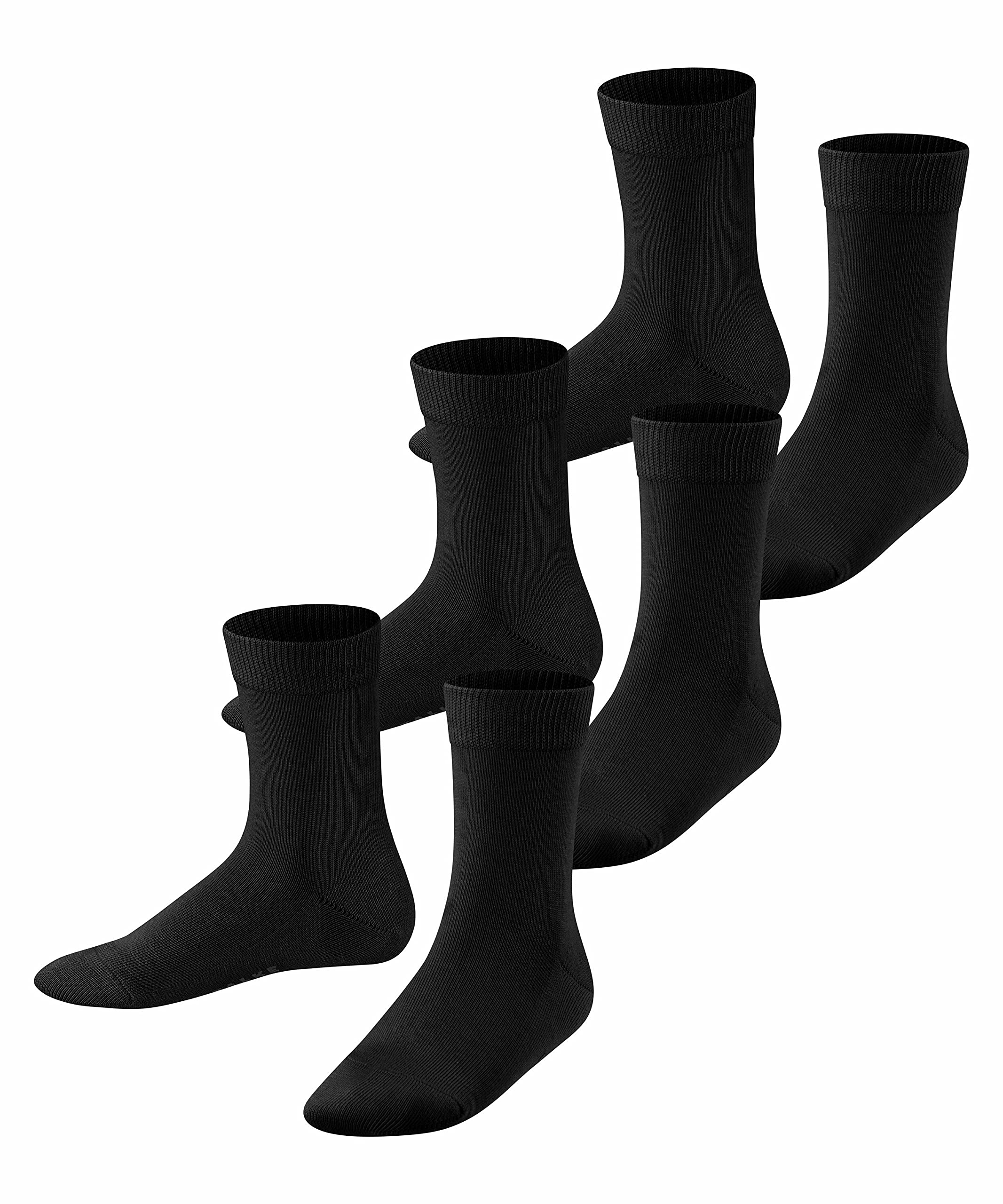 falke-family-kindersocken-baumwolle-3-paar-schwarz image 8