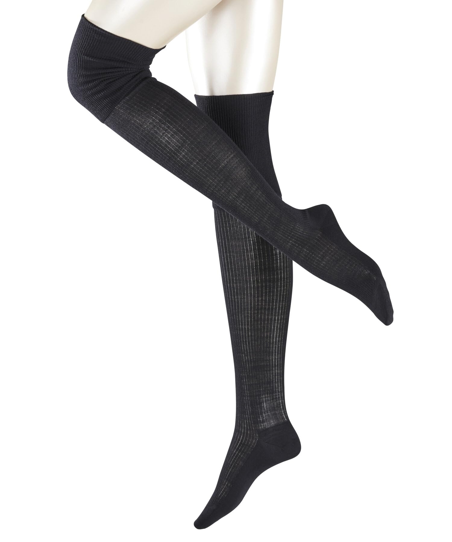 falke-no-3-overknees-damen-schwarz-wolle-seide image 2