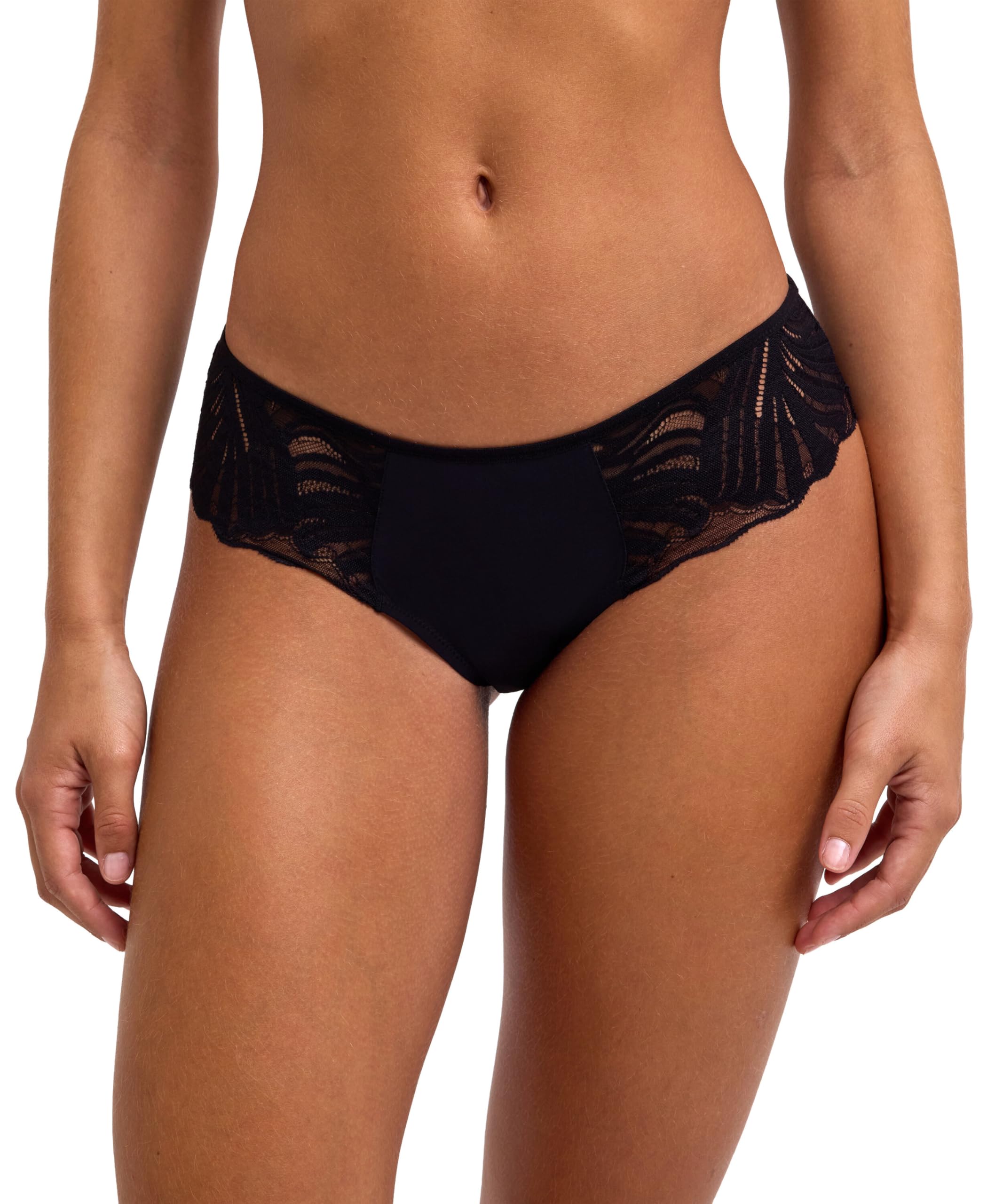falke-slip-damen-spitze-schwarz-mikrofaser image 1