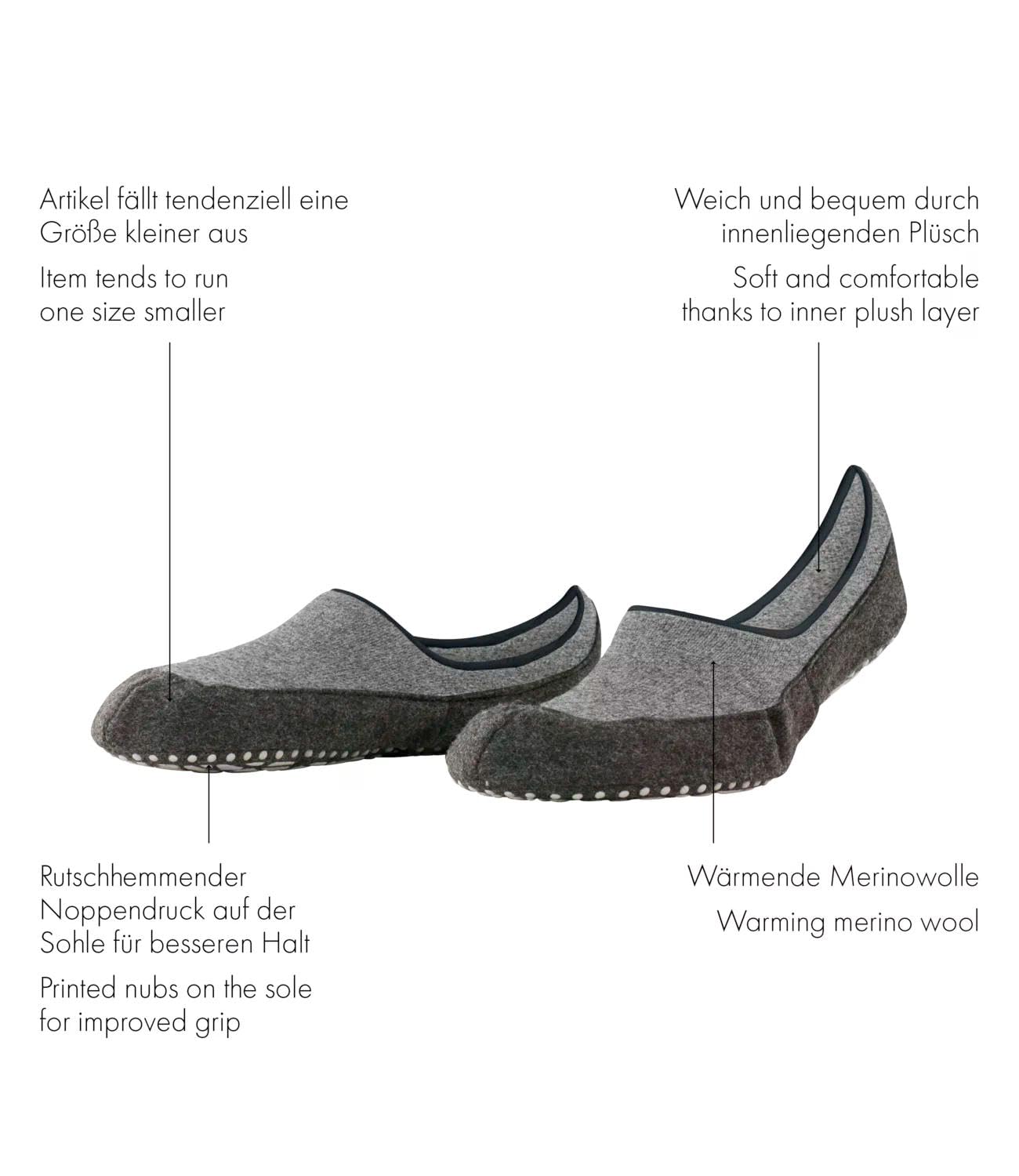 falke-cosyshoe-invisible-haussocken-herren-braun-43-44-wolle image 3