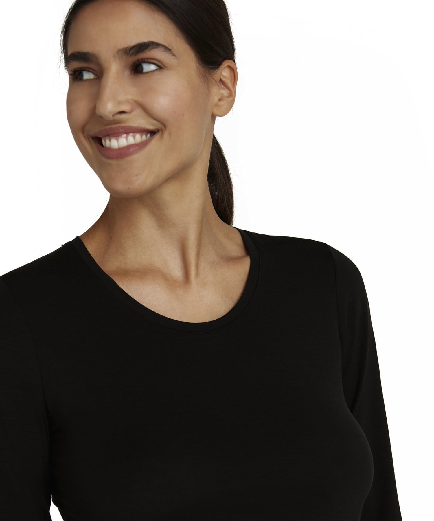 falke-daily-climawool-crew-neck-unterhemd-s-schwarz-merinowolle image 5