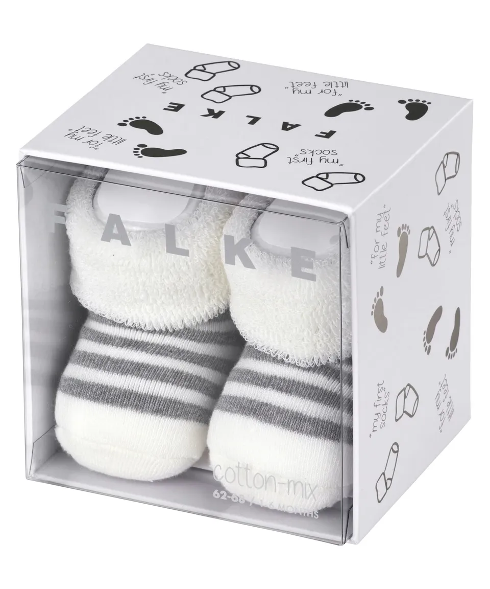 falke-erstlingsringel-babysocken-baumwolle-wei-62-68 image 1