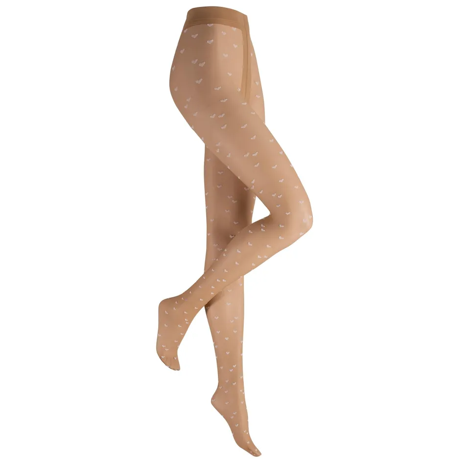 hudson-love-strumpfhose-herzen-schwarz-semi-blickdicht image 1
