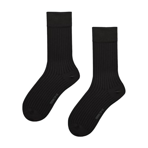 hudson-playful-rib-herren-socken-schwarz-2er-pack-39-42-druckfrei image 8