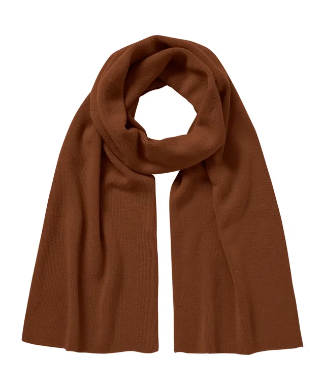 falke-scarf-half-cardigan-merino-schal-wolle-braun-170-cm image 1