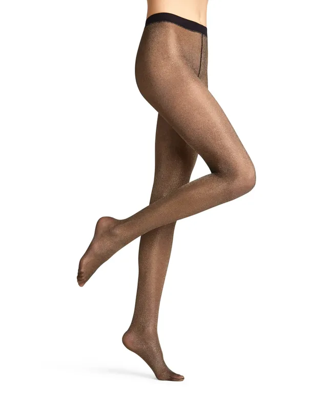 falke-glitter-feinstrumpfhose-damen-schwarz-gold image 1