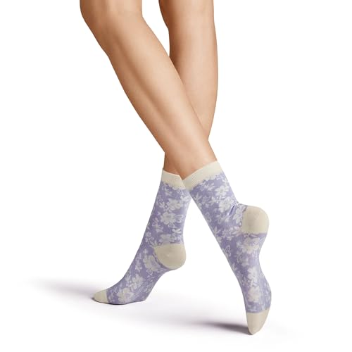 hudson-flower-fashion-socken-off-white-35-38-blumenmuster image 5