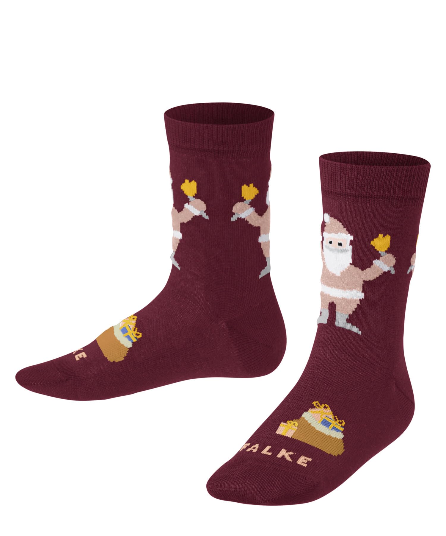 falke-happy-santa-kindersocken-baumwolle-weihnachten image 1