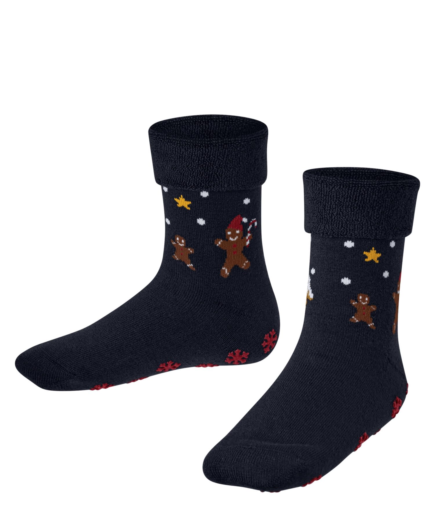 falke-gingerbread-kinder-haussocken-rot-wolle-rutschfest image 7