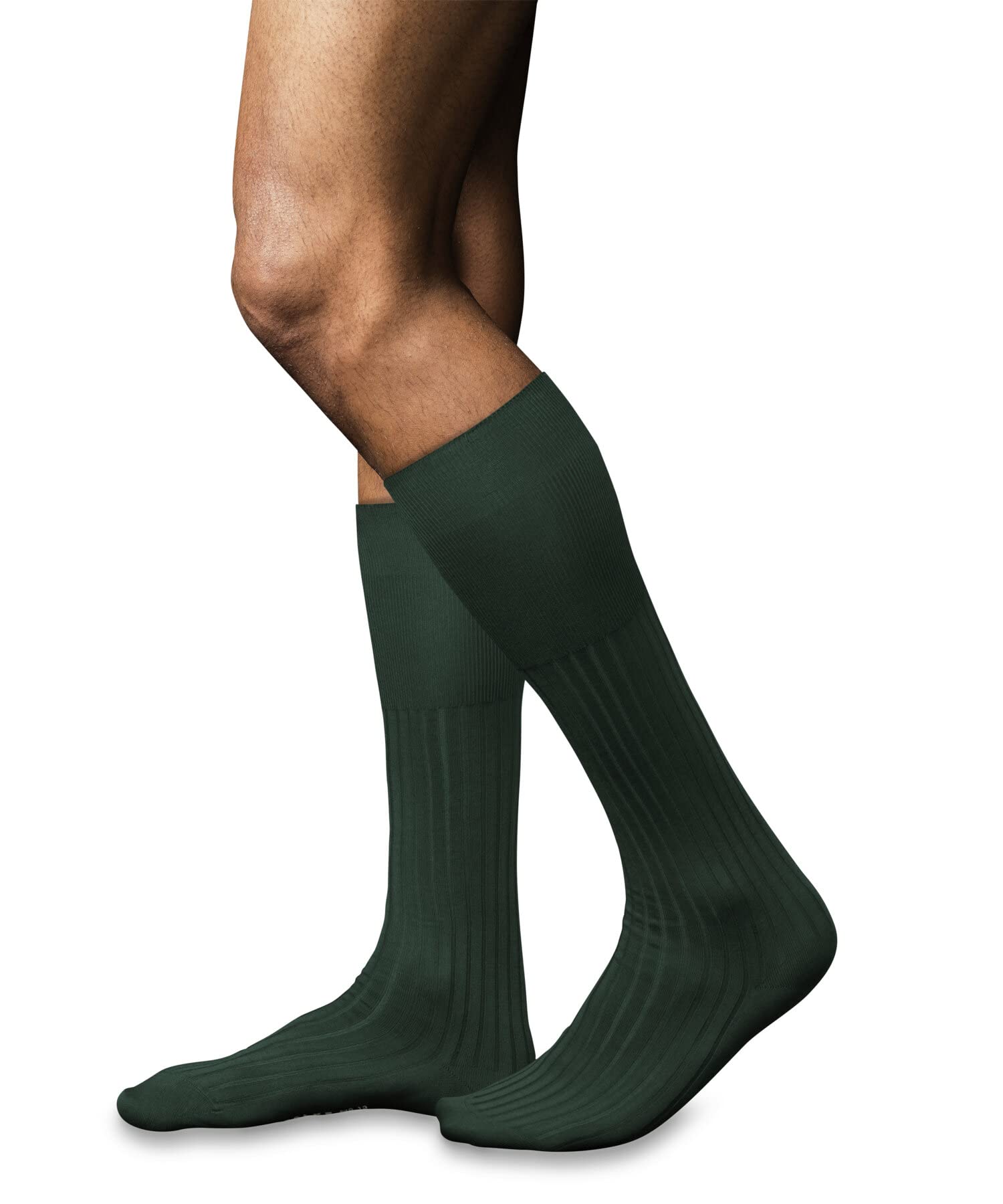falke-no-13-herren-kniestr-mpfe-baumwolle-hunter-green image 2