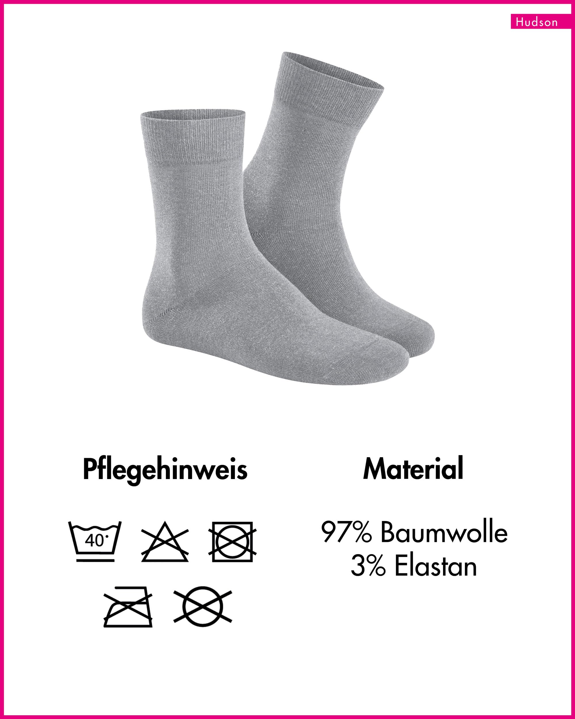 hudson-relax-cotton-herrensocken-silber-0502-baumwolle image 4