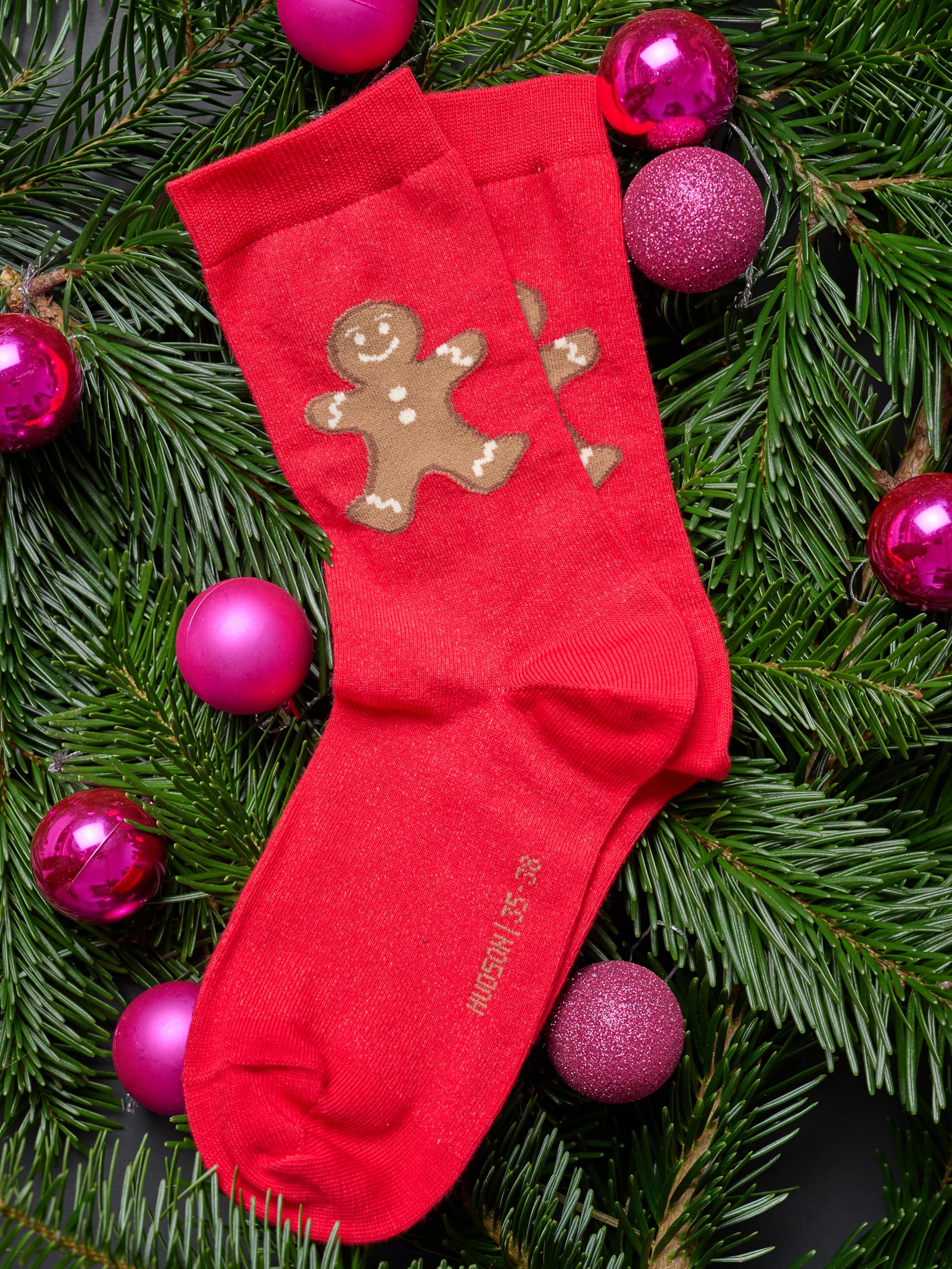 hudson-gingerbread-damensocken-weihnachten-39-42 image 2