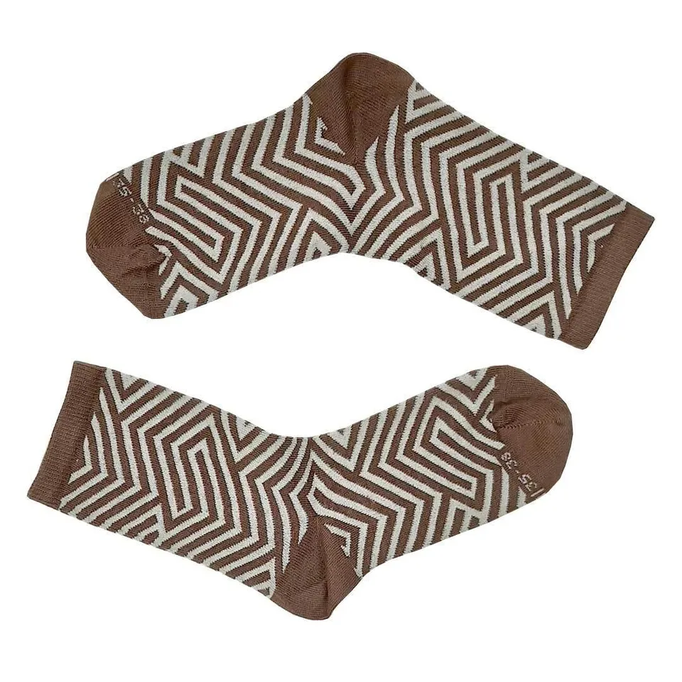 hudson-labyrinth-socken-muster-baumwolle-damen image 1