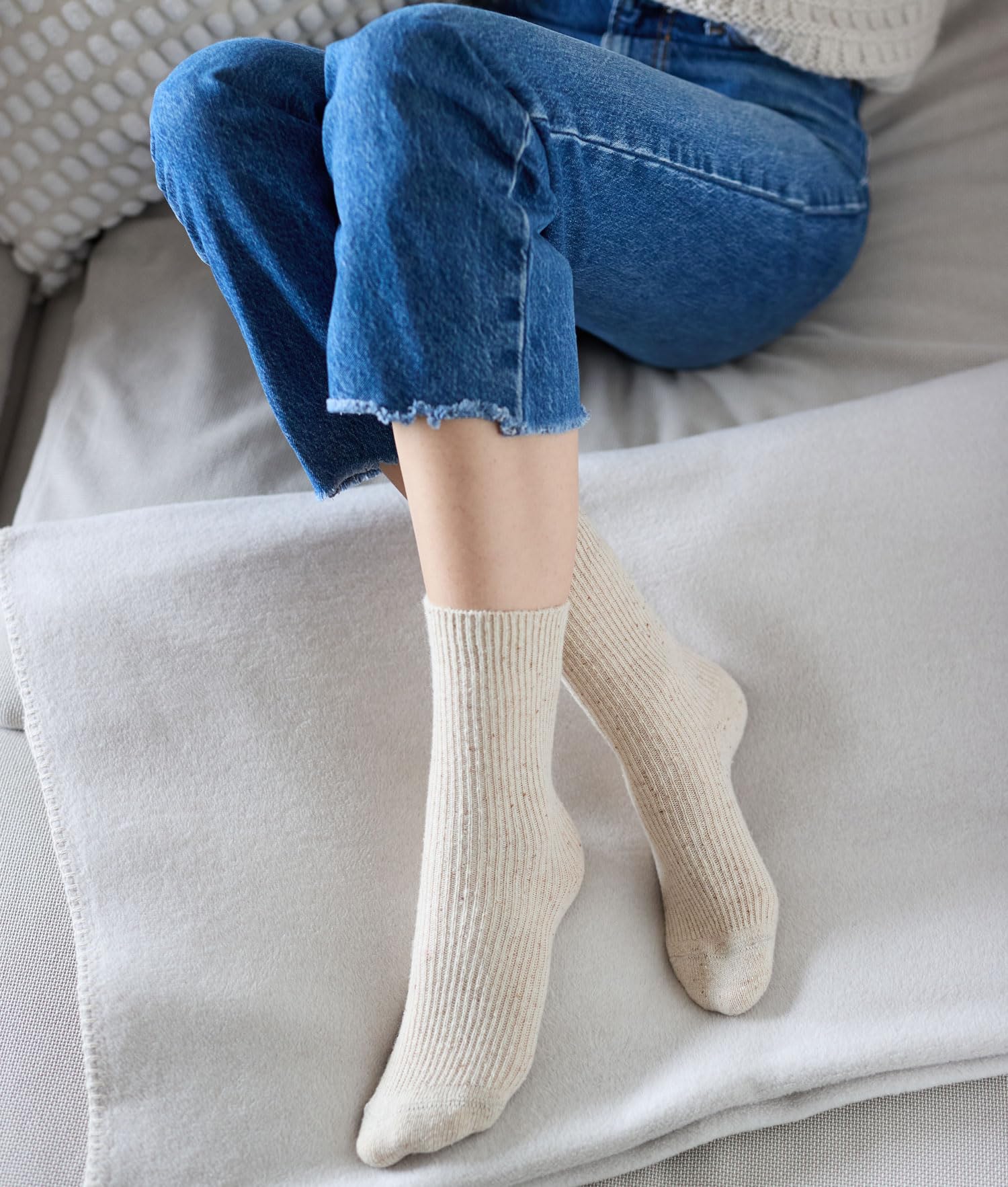 hudson-winter-rib-socken-beige-35-38-warm-gerippt image 7