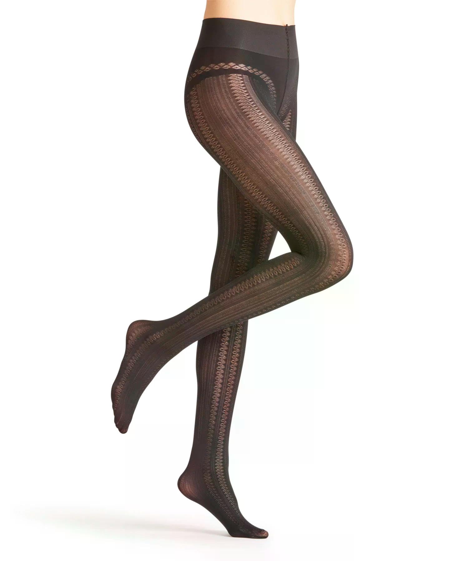 falke-midwinter-100-den-strumpfhose-schwarz-high-waist-ajour image 8