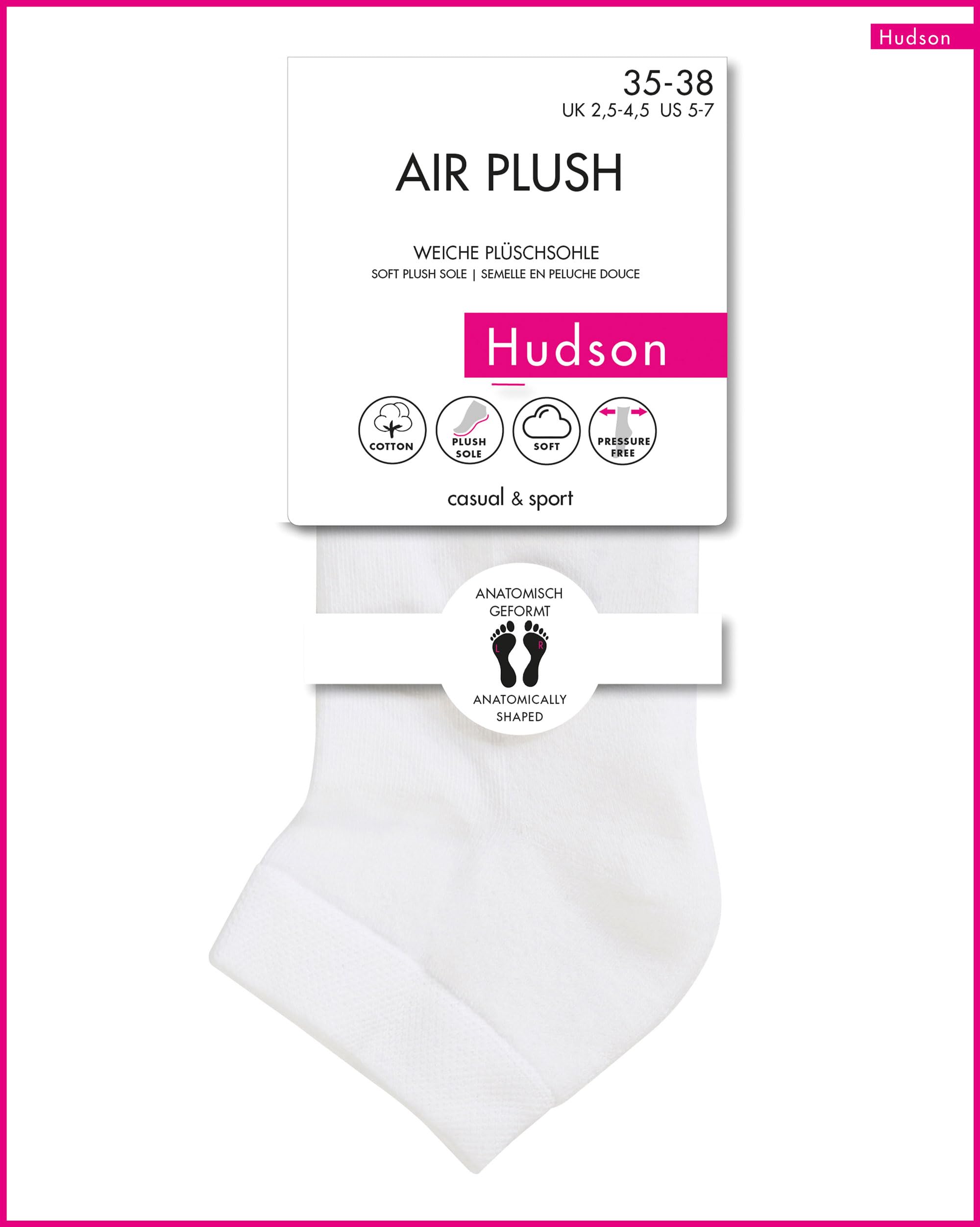 hudson-air-plush-damen-sneaker-socken-wei-pl-schsohle image 6
