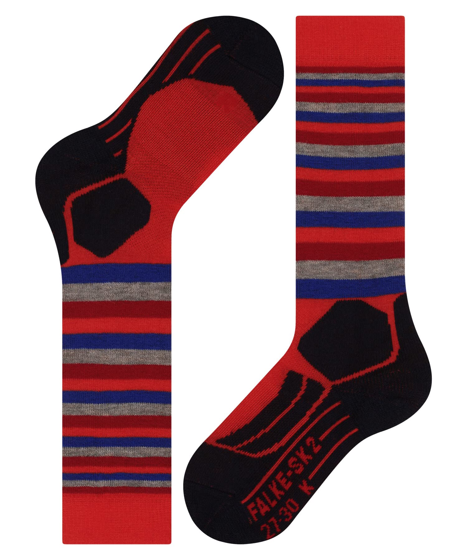 falke-sk2-stripes-skisocken-kinder-gelb-23-26-gepolstert image 8