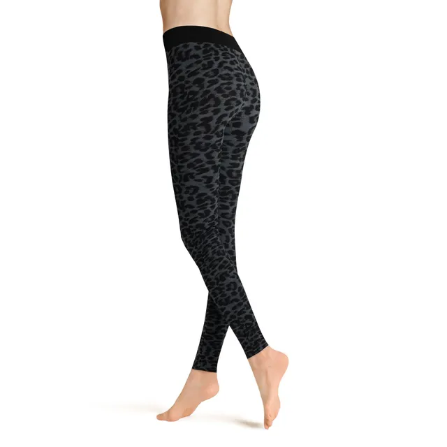 hudson-joyful-leo-damen-thermo-leggings-grau-38-40-leo-print image 1