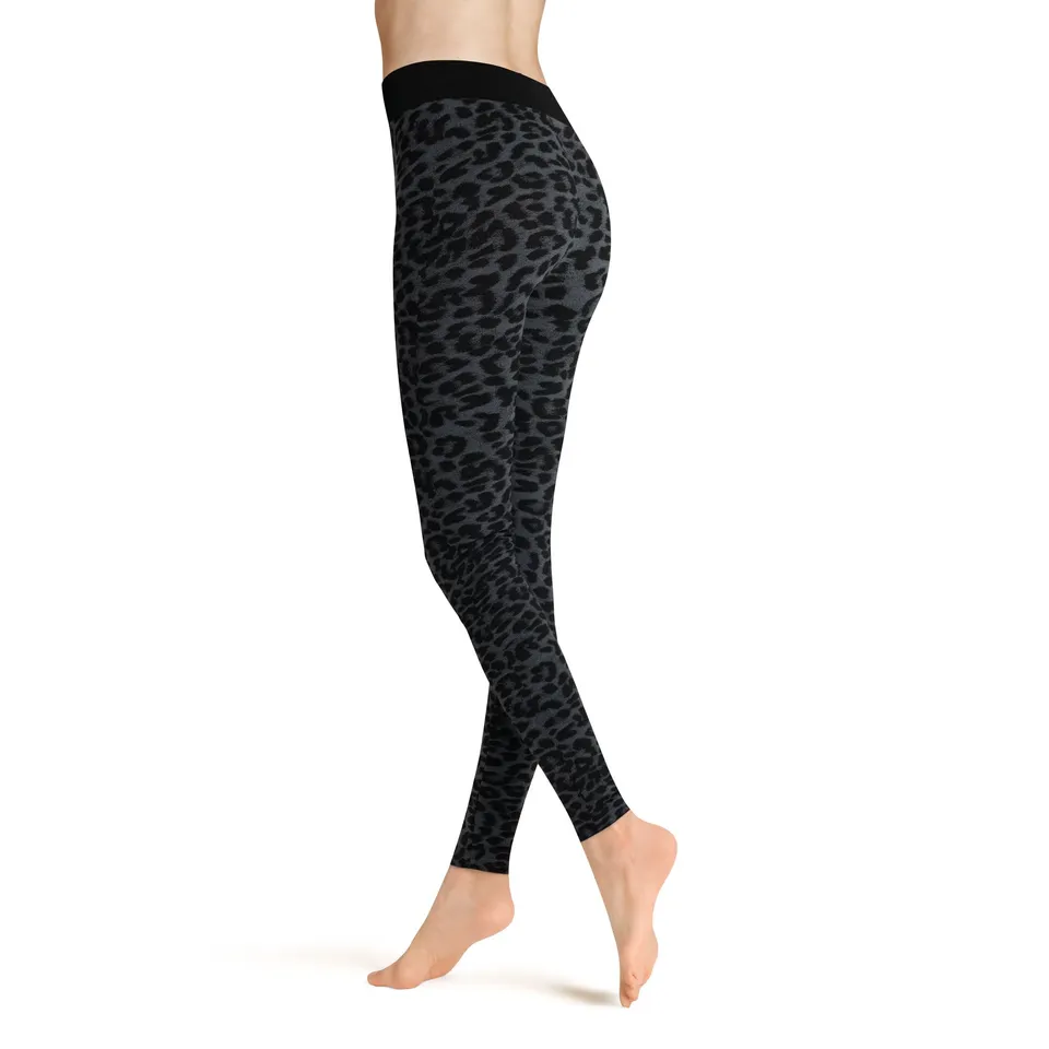 hudson-joyful-leo-damen-thermo-leggings-grau-38-40-leo-print image 1