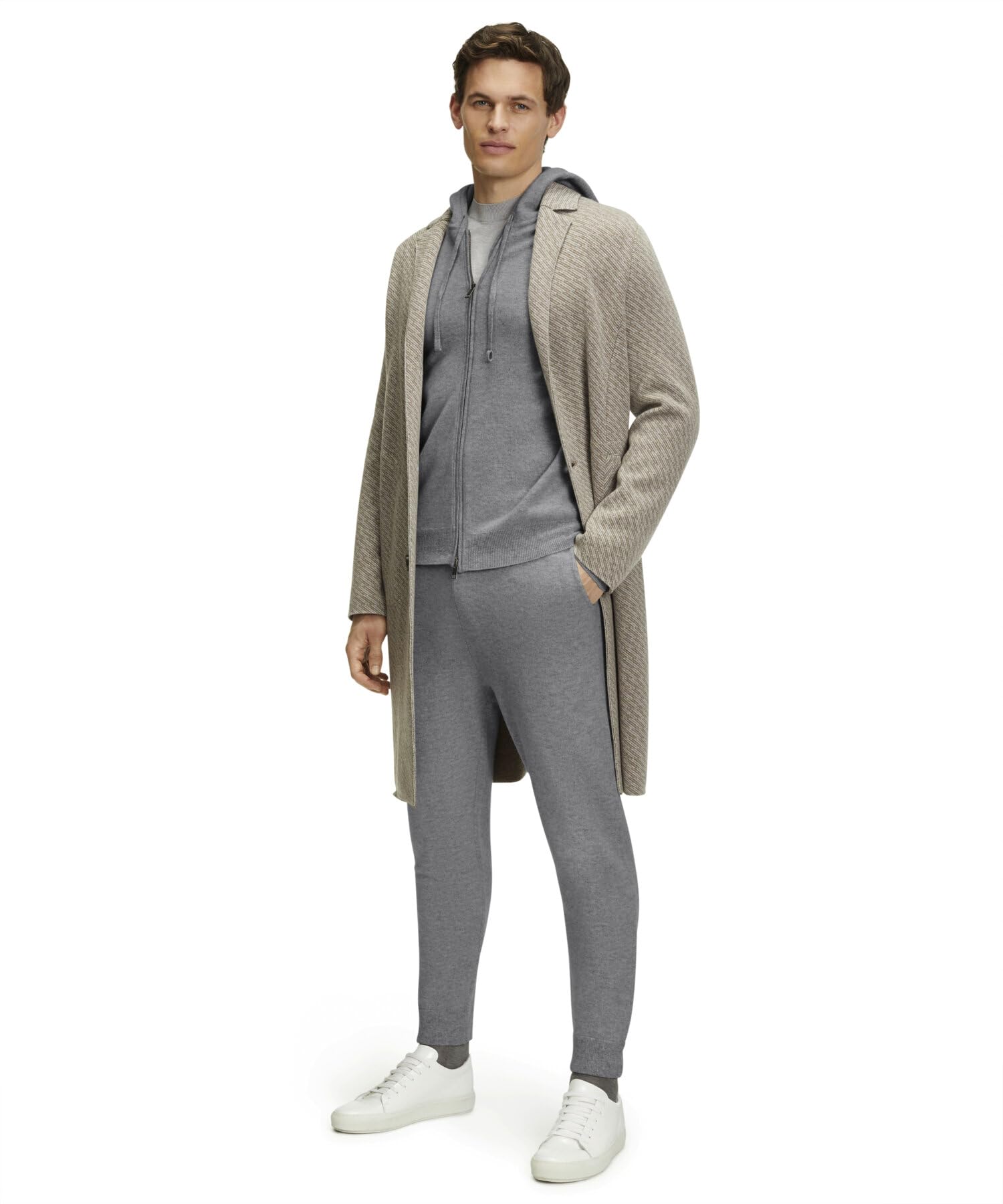 falke-luxury-hooded-zip-jacke-herren-schwarz-l-kaschmir image 3