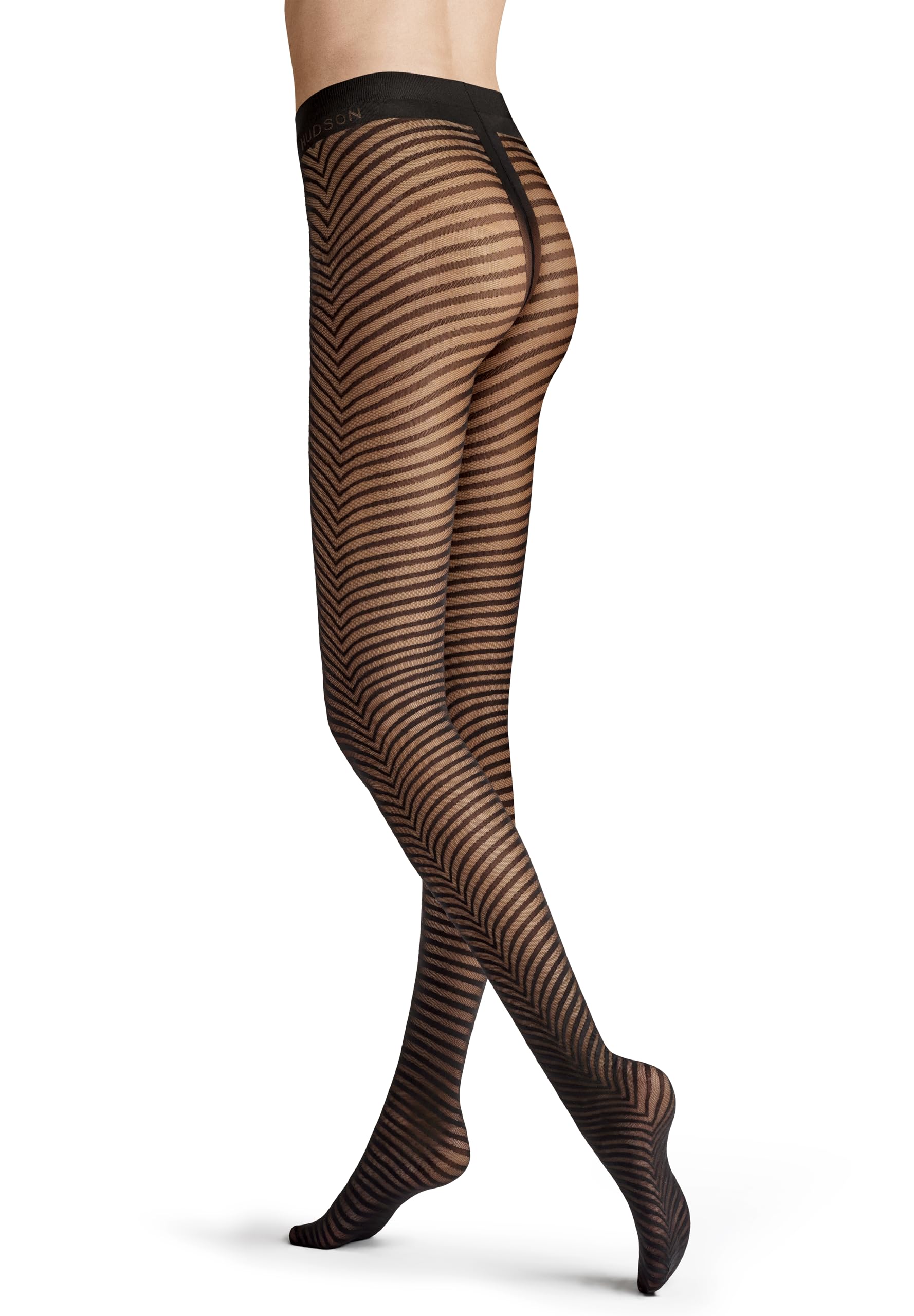 hudson-graphic-animal-fashion-30-den-strumpfhose-schwarz-36-38 image 1