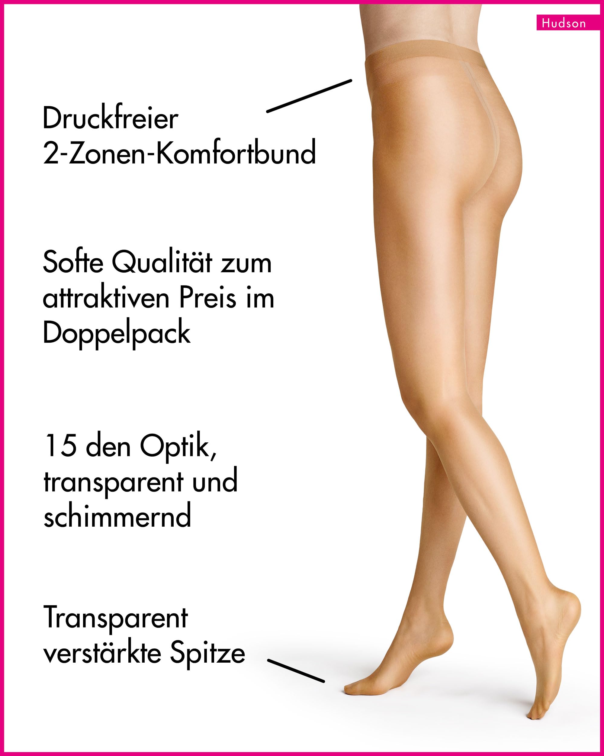 hudson-simply-shine-15-strumpfhose-2-pack-schwarz-15-den image 2