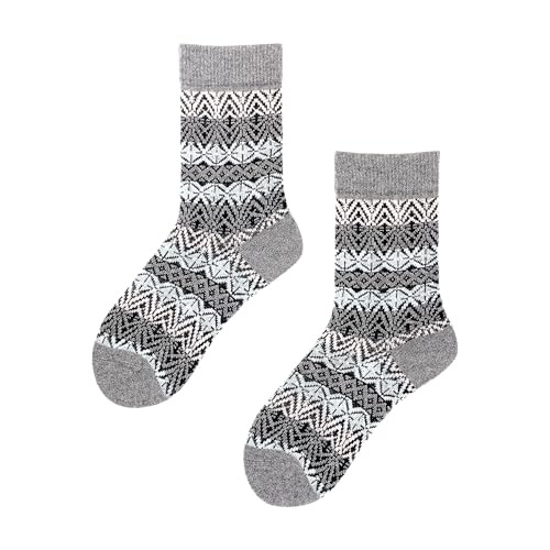 hudson-cosmic-nordic-socken-damen-grau-gemustert-35-38 image 7