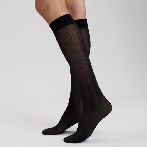 hudson-cozy-diamond-kniestr-mpfe-black-40-den-rauten image 8