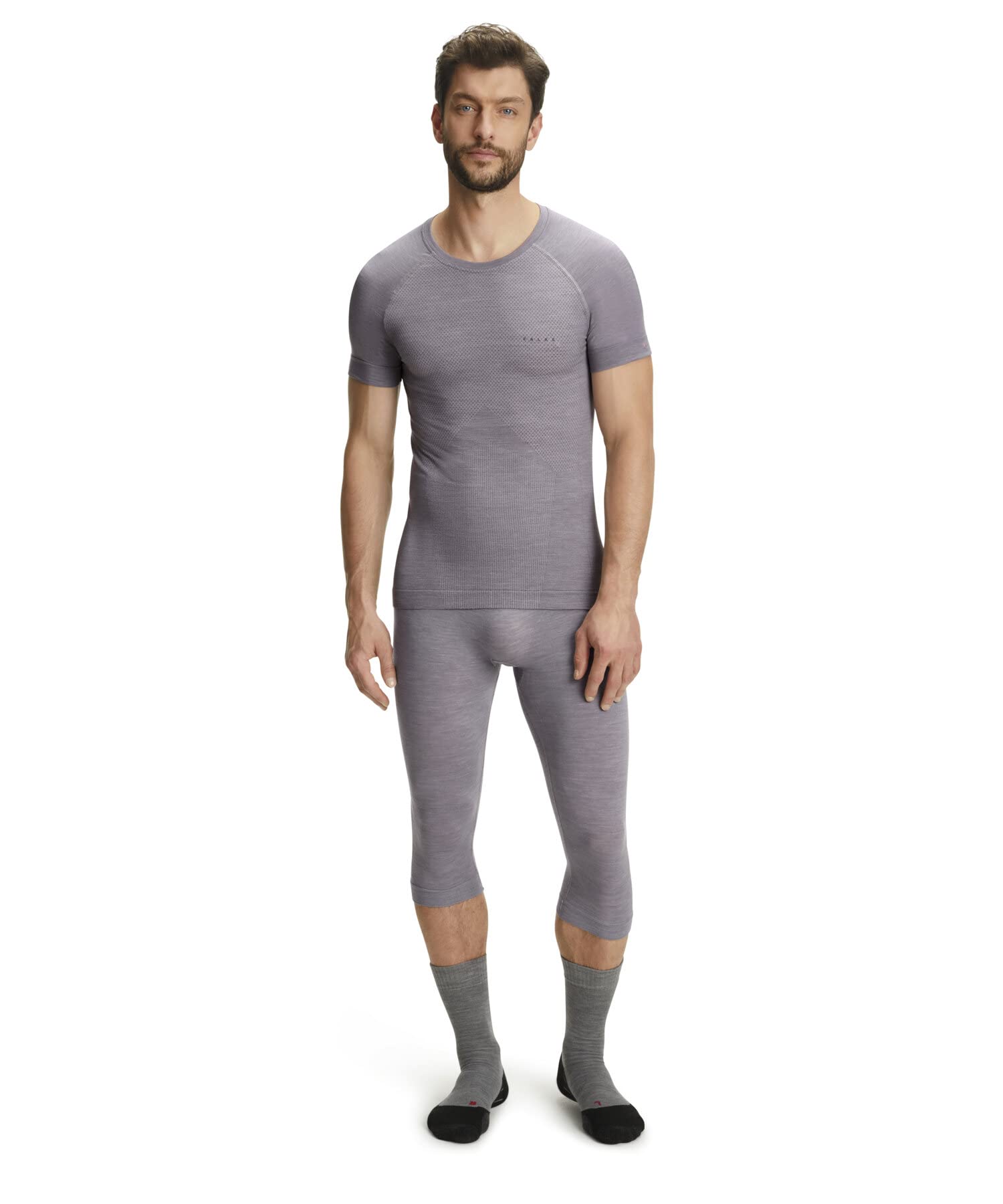 falke-wool-tech-light-shirt-herren-grau-merinowolle-kurzarm image 5