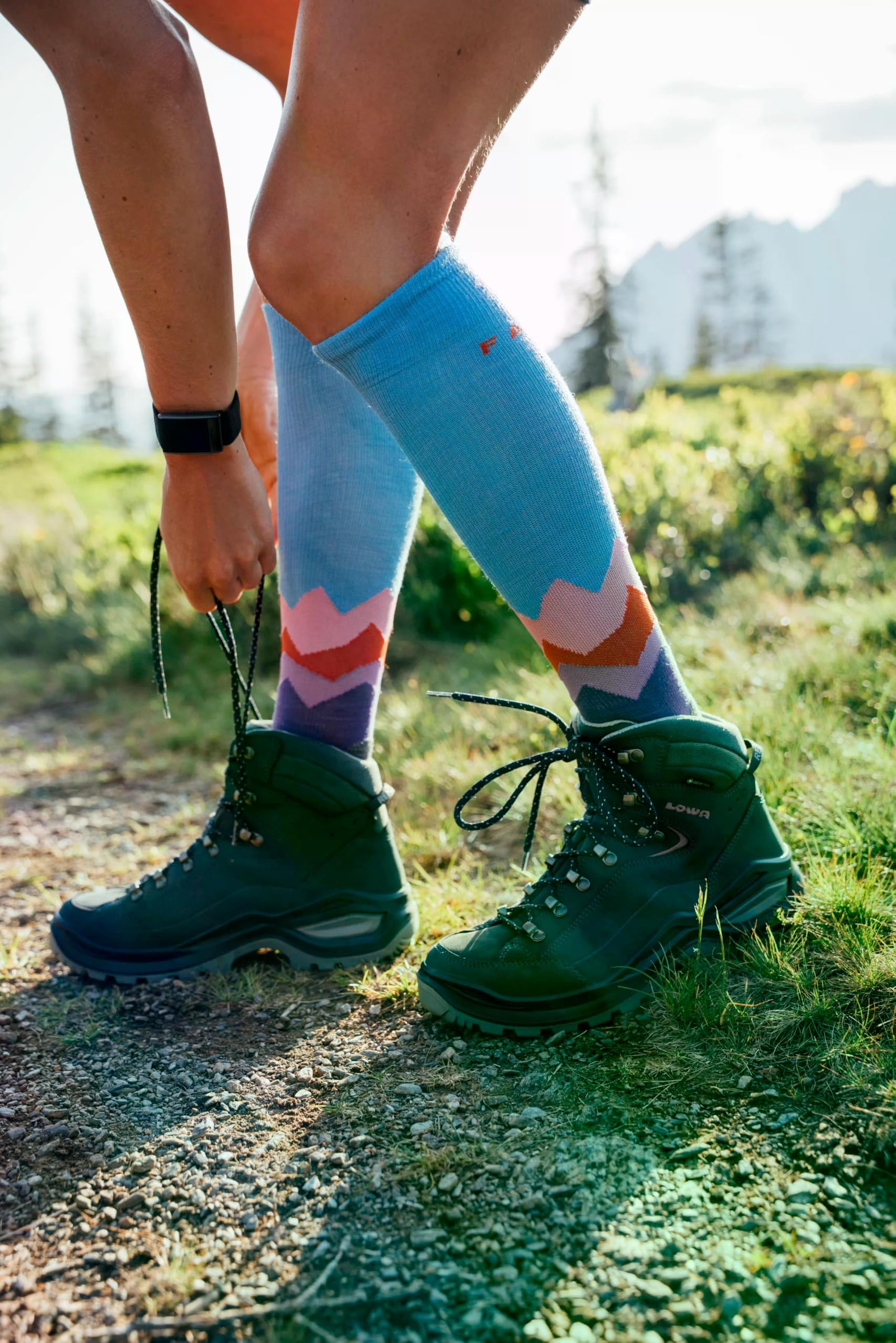 falke-tk2-explore-damen-wandersocken-rot-1-paar-wolle image 3