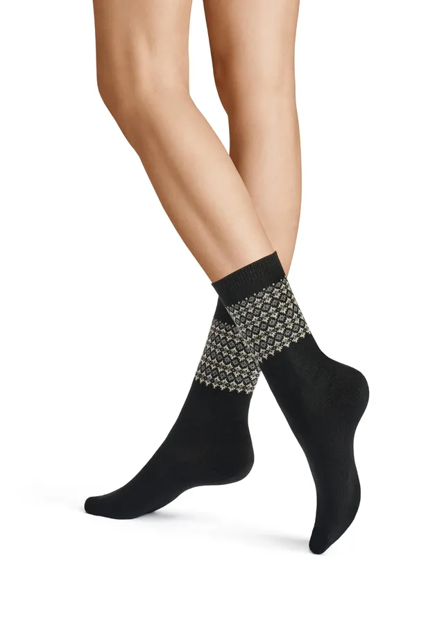 hudson-nordic-fashion-damensocken-black-musterschaft image 1