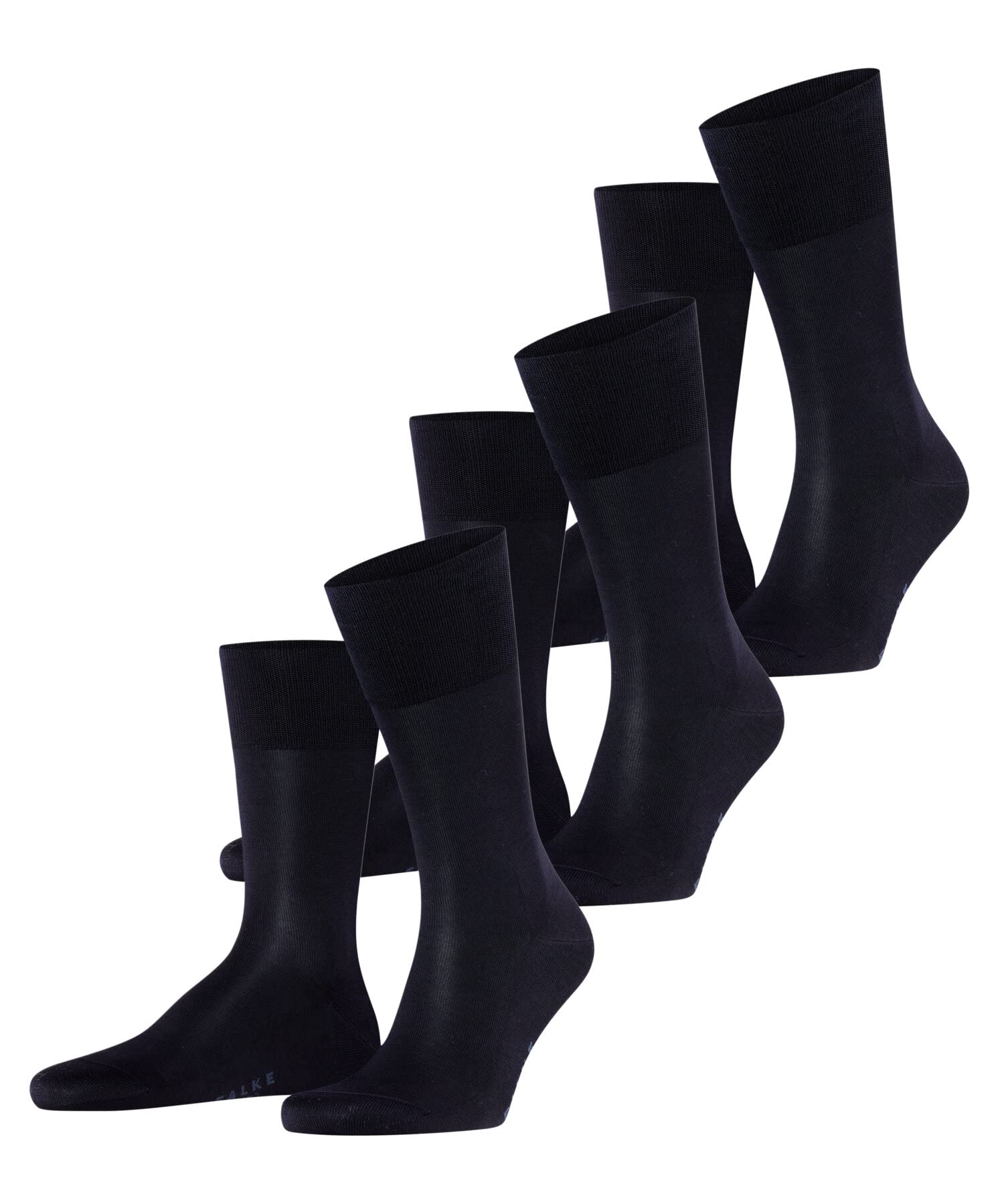 falke-tiago-herrensocken-schwarz-3-paar-bio-baumwolle image 1
