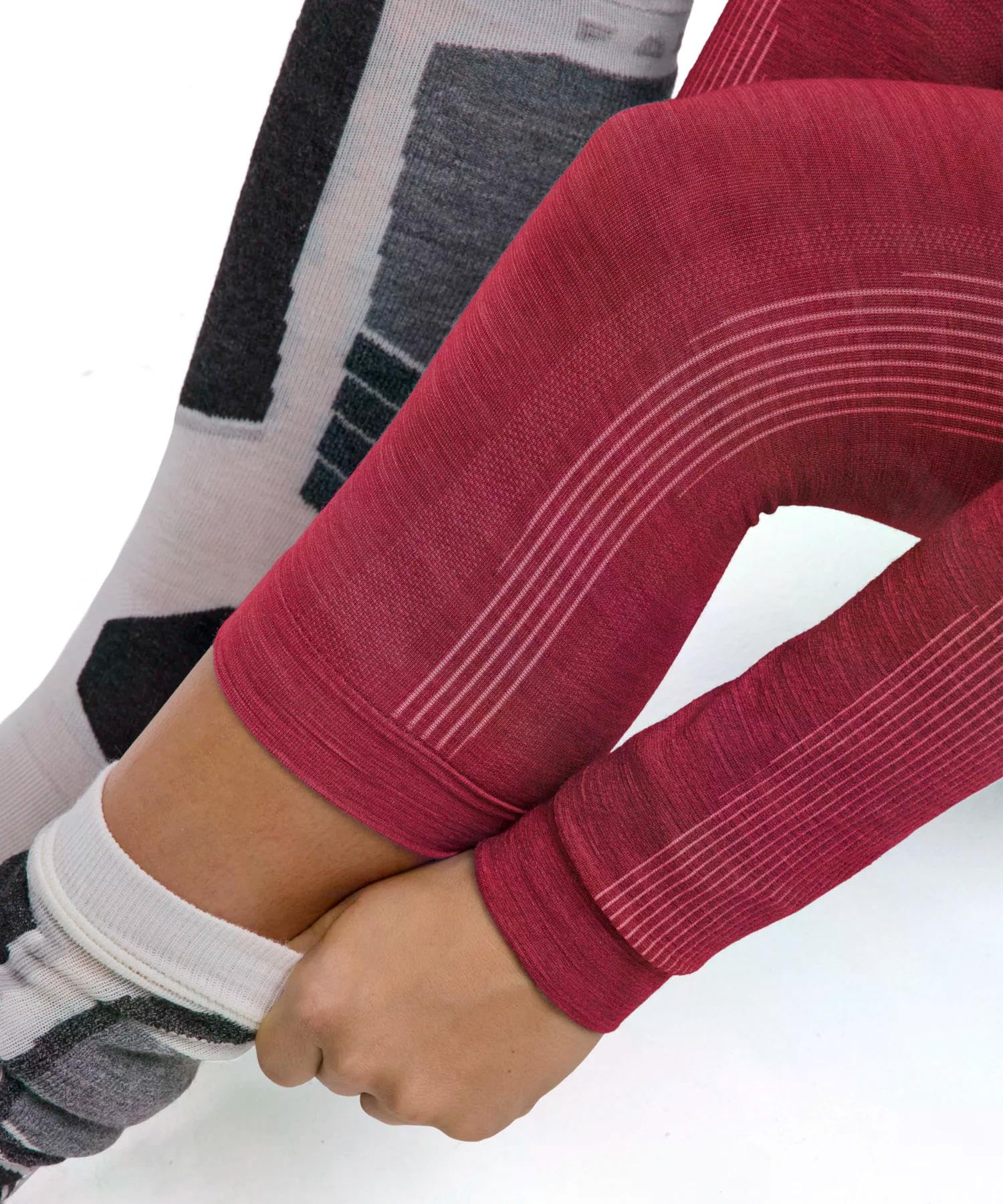 falke-wool-tech-3-4-funktionsunterhose-rot image 3