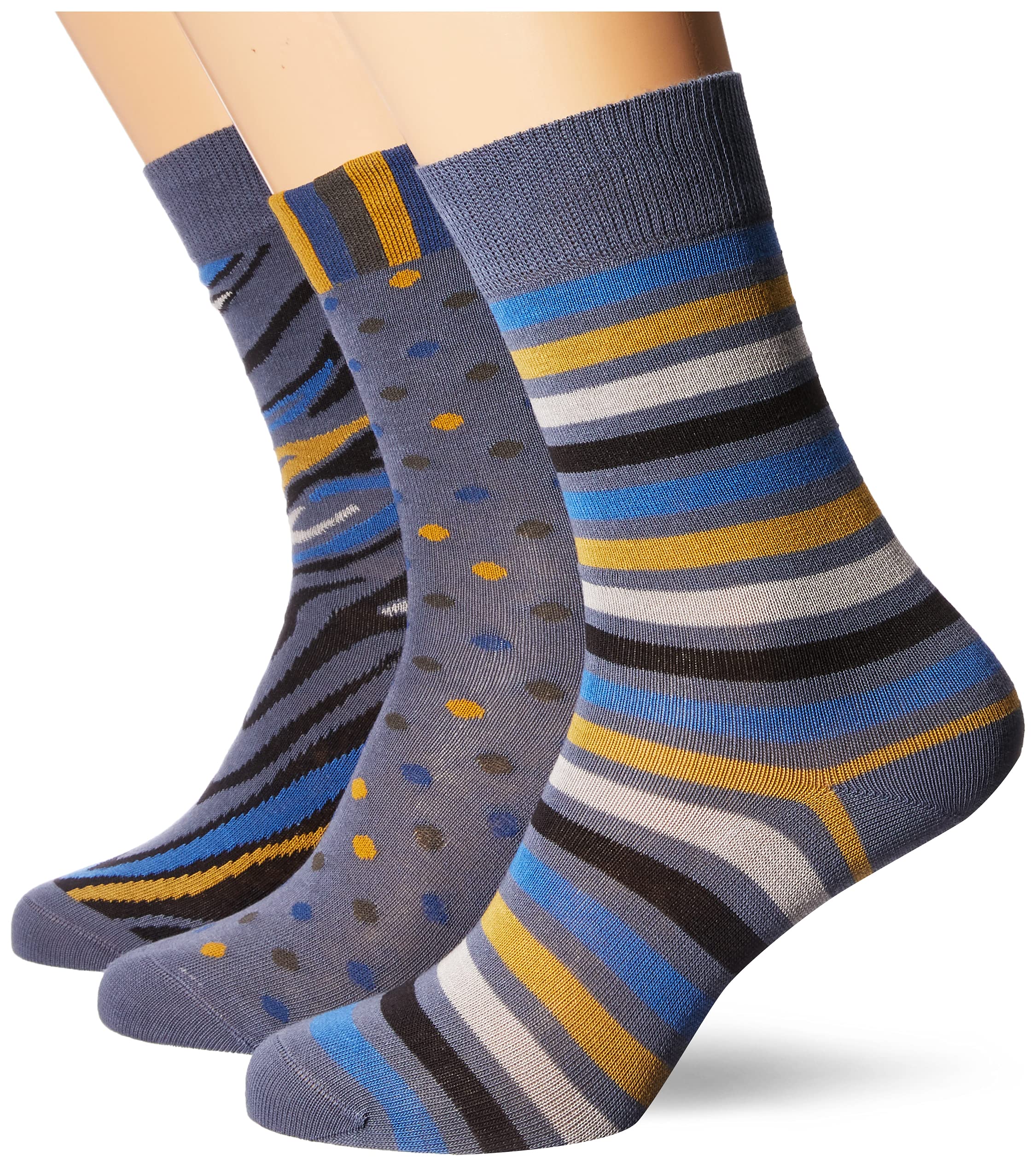 hudson-mix-me-sou-socken-3er-pack-riviera-39-42-muster image 2