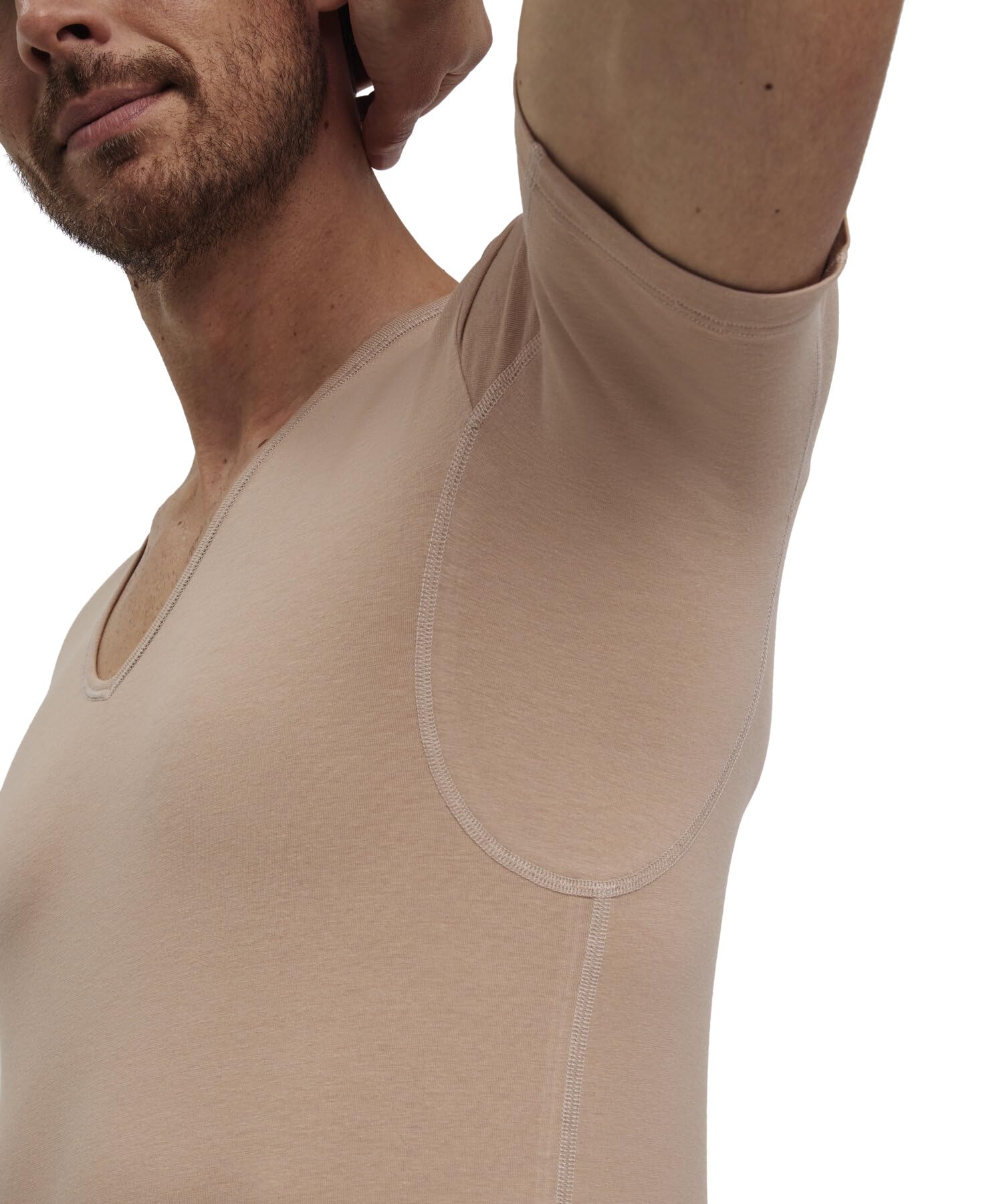 falke-daily-climate-control-outlast-deep-v-neck-unterhemd-camel image 5