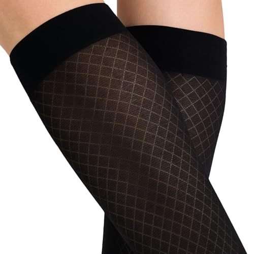 hudson-cozy-diamond-kniestr-mpfe-black-40-den-rauten image 6
