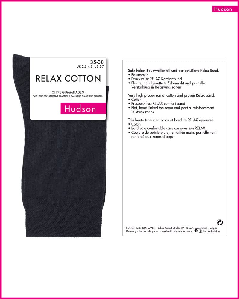 hudson-relax-cotton-socken-damen-baumwolle-druckfrei image 4