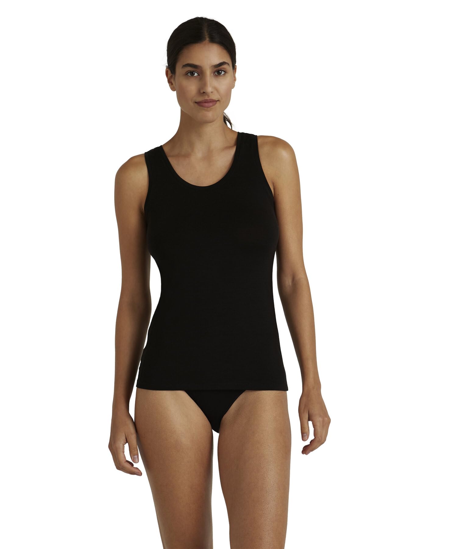 falke-daily-climawool-top-damen-schwarz-m-wolle-lyocell image 1