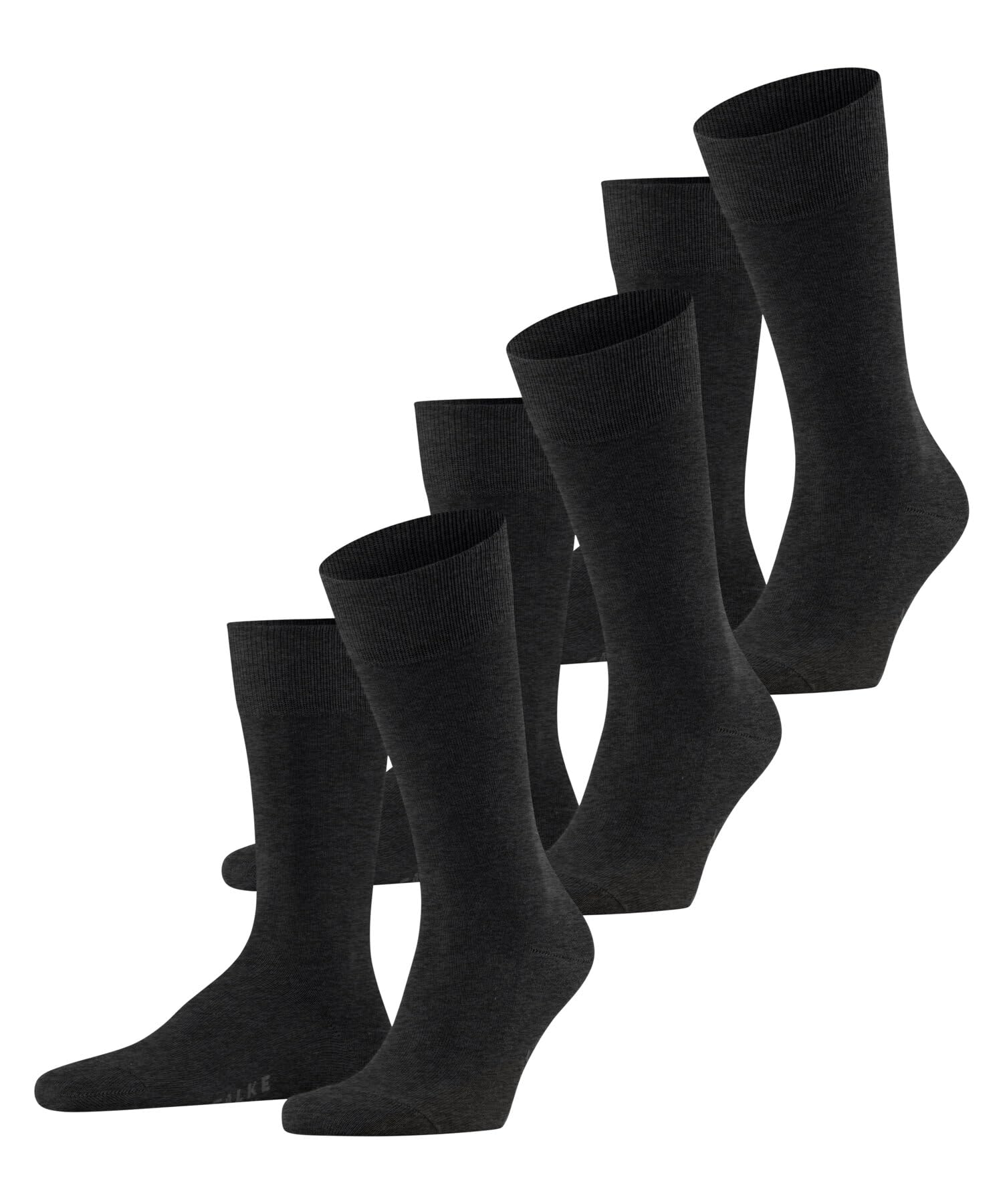 falke-family-herren-socken-3-paar-schwarz-39-42-baumwolle image 6